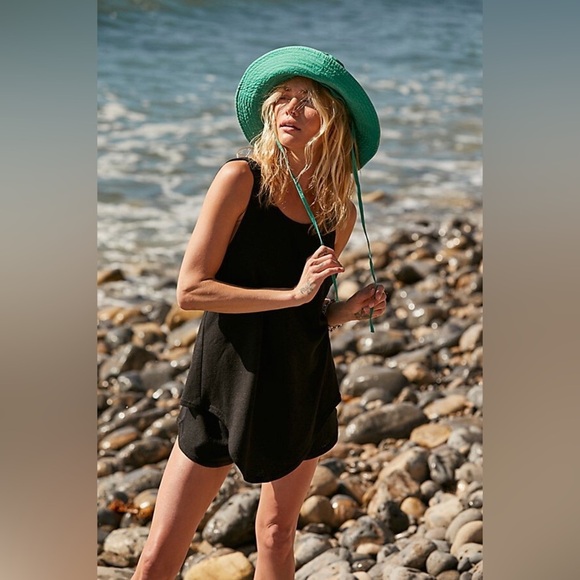 Free People Beach Take Me To Tulum Romper Golden Pollen - Picture 5 of 10